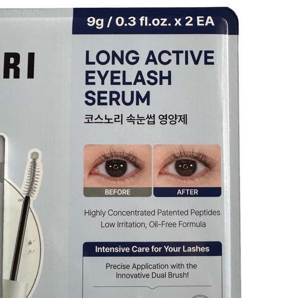 COSNORI Long Active Eyelash Serum intensive lash care set 2 x 0.3 fl oz - Picture 3 of 7